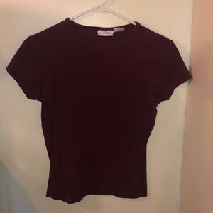 Maroon crop top